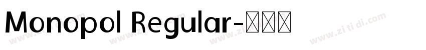Monopol Regular字体转换